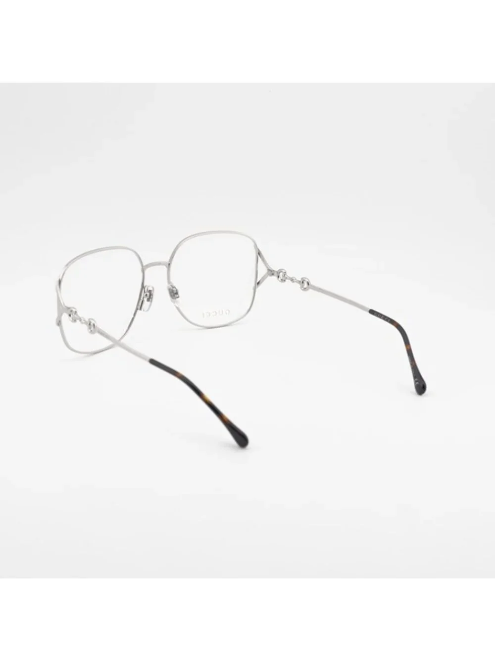 Gucci GG1019O 002 Eyeglasses Silver 58mm Square Frame